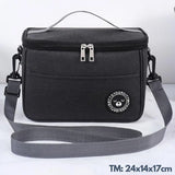 Bolsa Térmica Marmita Lancheira Térmica Bag Thermy Preta Tazmo