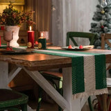 Caminho de Mesa Natal com Franja Trilho de Mesa Merry Christmas Tazmo