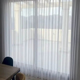 Cortina Voil Branca Tule Luxo Chiffon Cortina Voil Para Sala e Quarto Tazmo