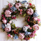Guirlanda de Flores Artesanal Coroa de Flores Afrodite Peônia Tazmo