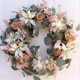 Guirlanda de Flores Artesanal Coroa de Flores Royal Cherry