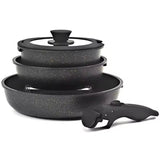 Jogo de Panela de Indução kit de Panelas Antiaderente Cozinha Gourmet 5PÇ