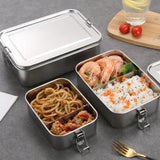 Marmita Inox Bento Box Marmita Inox com Divisórias 850ml Tazmo