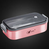 Marmita Térmica Inox Lunch Box Alemã Rosa