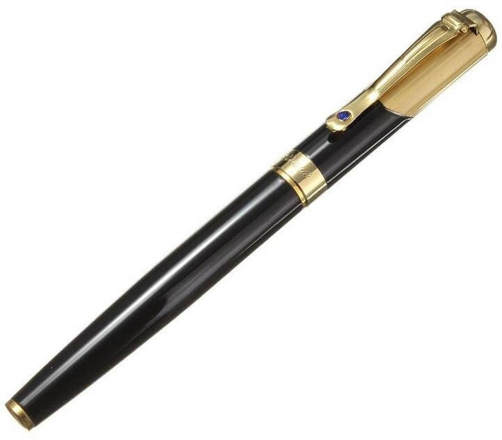 CANETA ESFEROGRÁFICA MODELO CRYSTAL GOLD ÁGATA