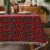 Toalha de Mesa Natal Red Christmas Decoração de Natal Tazmo