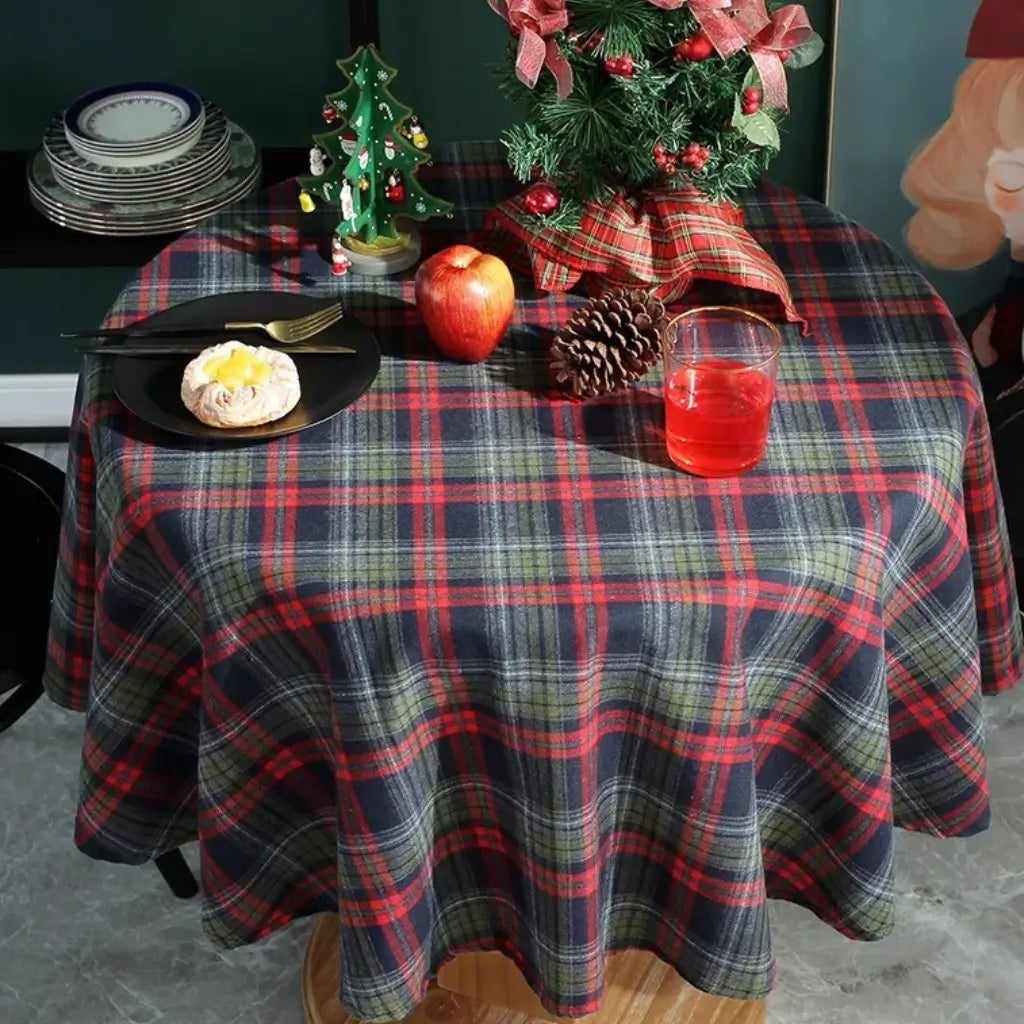 Toalha-de-Mesa-Redonda-4-Lugares-Merry-Christmas