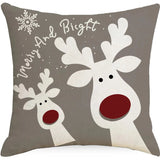 Capas de Almofadas em Linho Algodão Decoração Natalina Tazmo