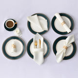 Guardanapo de Tecido Mesa Posta Modelo Style Elegance Kit 12PÇ