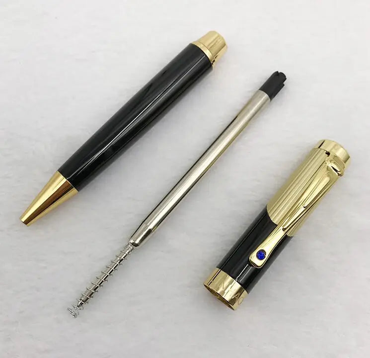 CANETA ESFEROGRÁFICA MODELO CRYSTAL GOLD ÁGATA