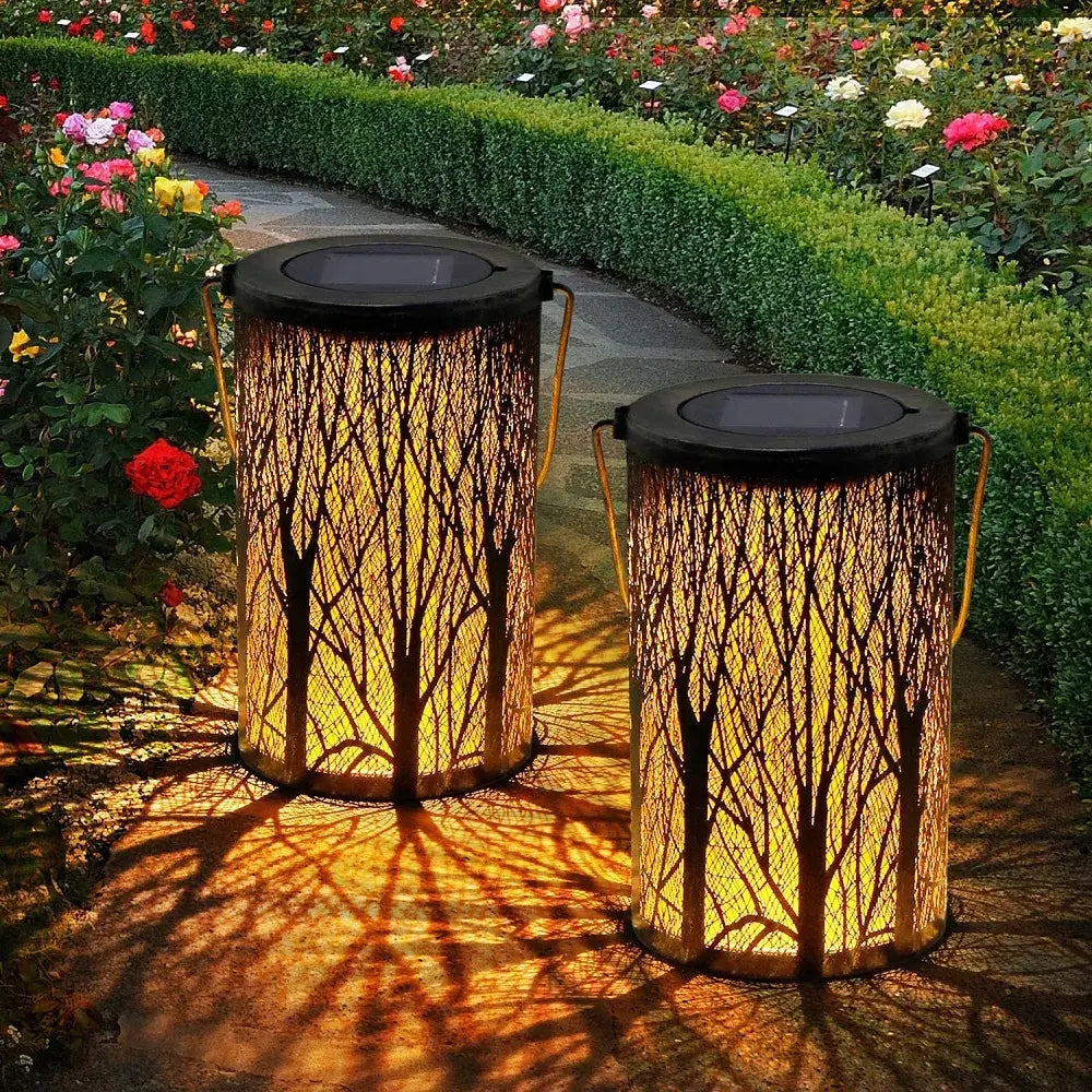 lanternas-de-chão-decoração-jardim