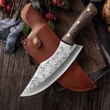 Faca Artesanal Forjada a Mão Cutelo Artesanal Barock Tazmo