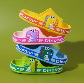CHINELO NUVEM INFANTIL DINO TOON - ANTIDERRAPANTE, SOLADO MACIO.