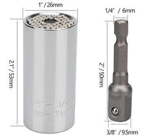 CHAVE UNIVERSAL TORQUE TAZMO, MANGA SOQUETE, BROCA ELÉTRICA, CATRACA, FERRAMENTA MULTIFUNCIONAL.