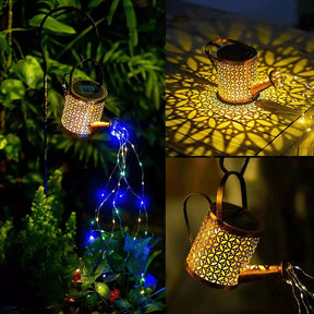 LANTERNA LED SOLAR IMPERMEÁVEL REGADOR, ILUMINAÇÃO DECORAÇÃO JARDIM
