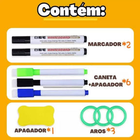 CADERNO EDUCACIONAL MAGIC BOOK 136 PÁGINAS, PRÁTICA MÁGICA PARA CRIANÇAS.