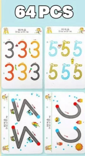 CADERNO EDUCACIONAL MAGIC BOOK 136 PÁGINAS, PRÁTICA MÁGICA PARA CRIANÇAS.