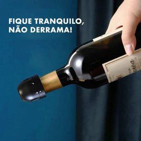 TAMPA DE VINHO E CHAMPAGNE  À VÁCUO STOPPER