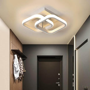 LUMINÁRIA DE TETO LED MONERNO, LUSTRE BRANCO MINIMALISTA