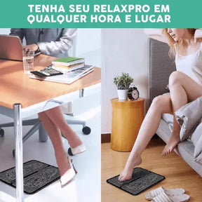 MASSAGEADOR DE PÉ RELAXPRO - REDUZ DORES E INCHAÇOS + GANHE DE BRINDE UM MASSAGEADOR DE PESCOÇO ELÉTRICO.