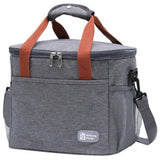 Bolsa Lancheira Térmica 15L Cinza (26 x 29 x 21cm)