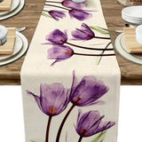 Passadeiras de Mesa Roxo (33x183cm)