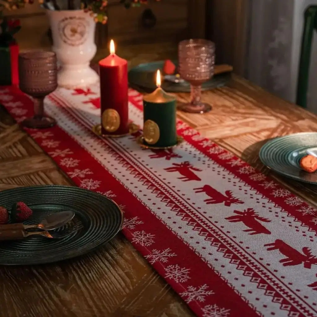 trilho-de-mesa-decoração-de-natal 