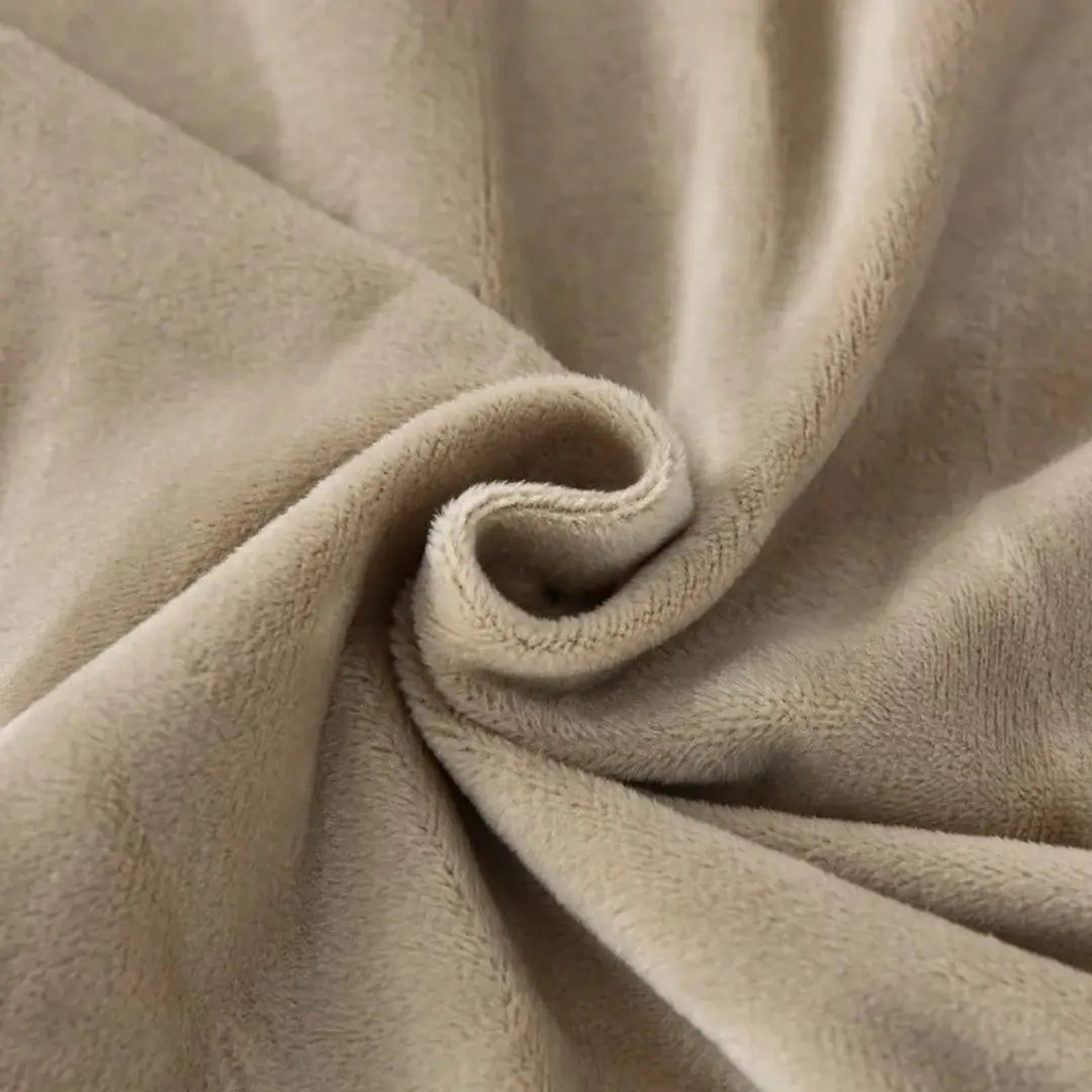 Capa de sofá de veludo com elastano cappuccino bege 