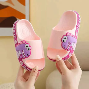CHINELO NUVEM INFANTIL DINO TOON - ANTIDERRAPANTE, SOLADO MACIO.