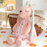 Pelúcia de Coelho Orelha Longa Fofinha Rosa 35cm