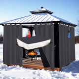 Cortina Blackout em Tecido Cinza