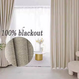Cortina de Linho Para Sala de Estar Lino Eleganza Cortina Blackout Moderna