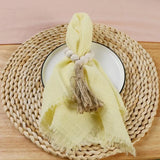 Jogo de Guardanapo 10PÇS (Amarelo Claro)