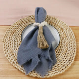 Jogo de Guardanapo 10PÇS (Cinza Escuro)