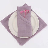 Jogo de Guardanapo 10PÇS (Cinza Roxo)