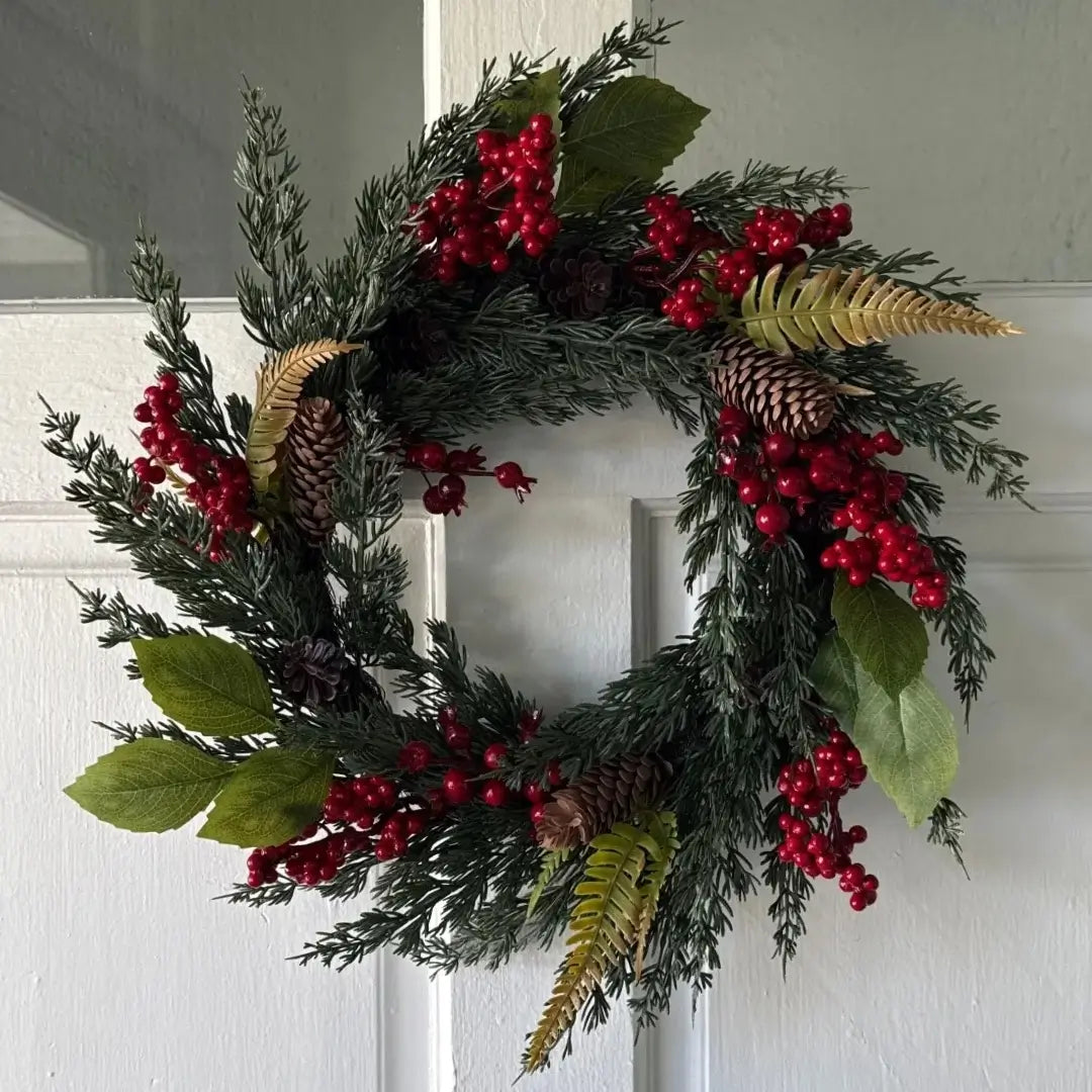 guirlanda-de-natal-simples-para-porta-de-entrada 