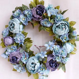 Guirlanda de Flores Azul com Roxo