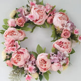 Guirlanda de Flores Rosa com Roxo