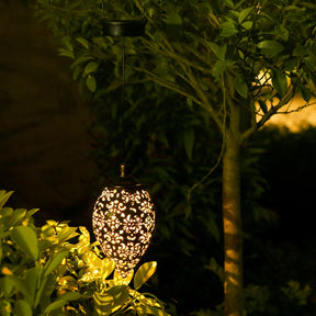 LANTERNA LED SOLAR IMPERMEÁVEL DE PENDURAR, ILUMINAÇÃO DECORAÇÃO JARDIM