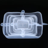 Tampa Retangular Transparente 6PÇ