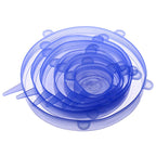 TAMPAS DE SILICONE PARA COZINHA KIT 6PÇ