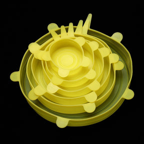 TAMPAS DE SILICONE PARA COZINHA KIT 6PÇ