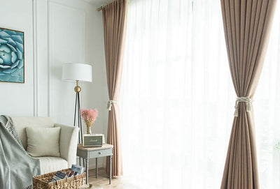 CORTINA DE LINHO CAMPARI OXFORD, MODERNA PARA SALAS E QUARTOS