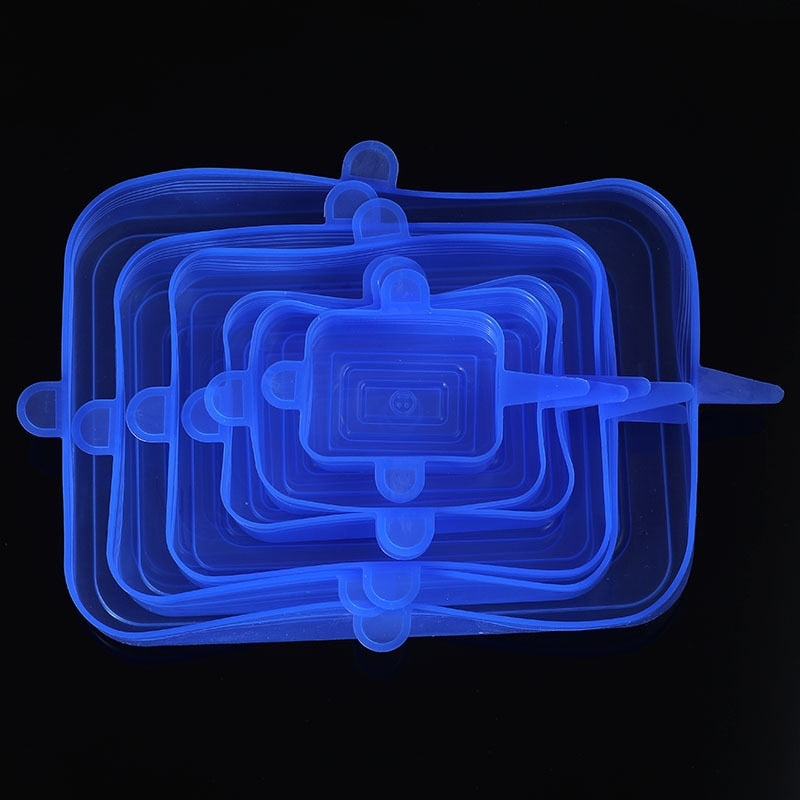 TAMPAS DE SILICONE PARA COZINHA KIT 6PÇ