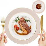 Jogo Americano Redondo e Porta Copos de Mesa Kit 12 Peças Tazmo