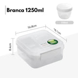 Lunch Box Branca ( 1250ml )