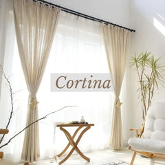 cortina de linho para sala e quarto loja tazmo casa decoração sala de estar 