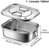 Marmita Térmica 1 Camada 1500ml