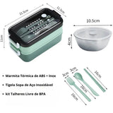 Marmita com Divisória Verde (1000ml)