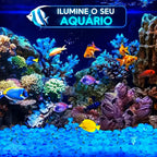 Pedras luminosas para jardim seixos decorativos 500 peças tazmo casa ilumine seu aquário 